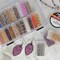 The Beadsmith Plastic Storage Box – 6.25″ L × 4.2″ W × 1.5″ H Clear Box w/ 24 Flip-Top Containers, Works for Storing Diamond Art Accessories, or as Nail Art or Craft Storage, or Other Small Parts